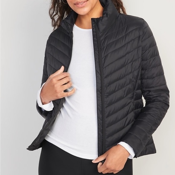 Old Navy XXL Black Water Resistant Packable Puffer Jacket for Women - Picture 7 of 13